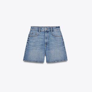 NWT Zara High Waisted Mom Fit Shorts Size 4